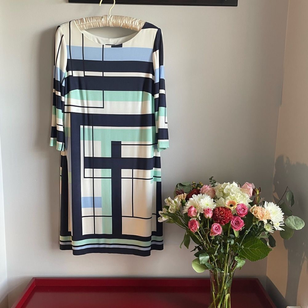 HP🎉❤️Vince Camputo Geo patterned Dress